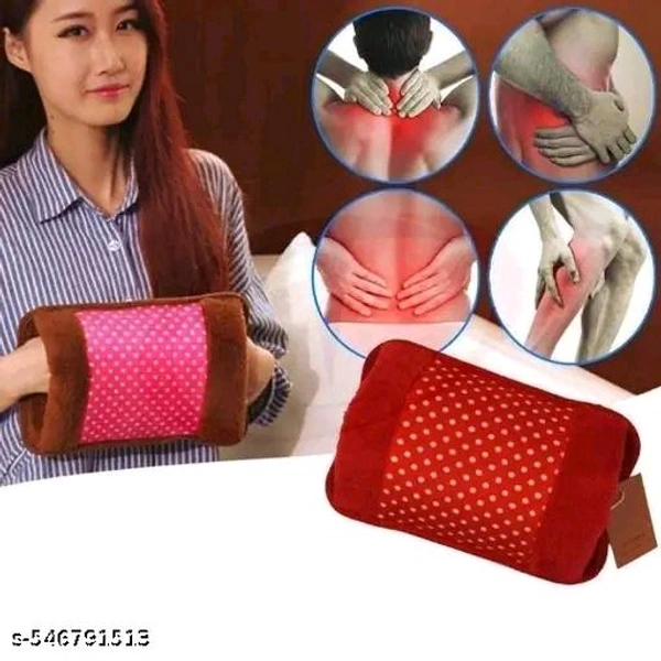 Electric Fur Velvet heating bag, hot water bag, Heating Pad, Electrical Hot,Warm Water Bag, Heat Bag with Gel for Period, - Type 2