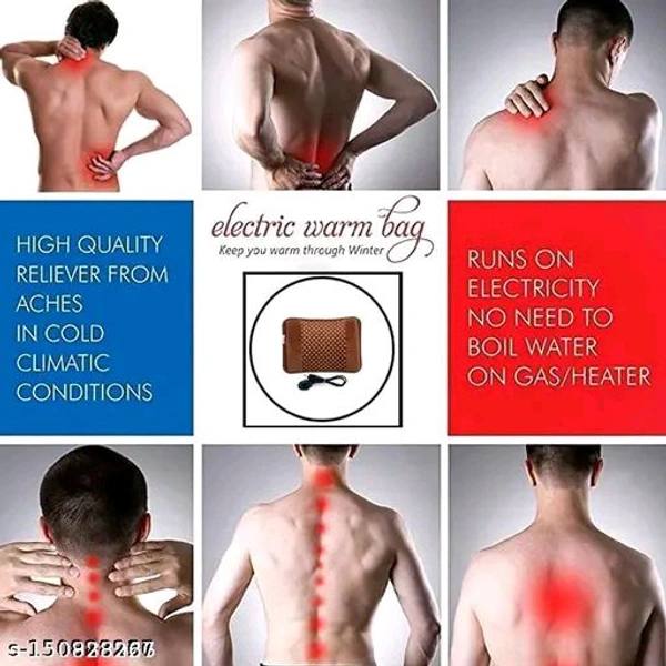 Electric Fur Velvet heating bag, hot water bag, Heating Pad, Electrical Hot,Warm Water Bag, Heat Bag with Gel for Period, - Type 4