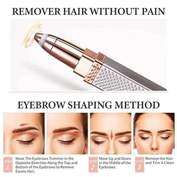 DAILY DAYS Square diamond 2 in 1 eyebrow flawless | Precision Trimmer & Shaper for Perfect Brows