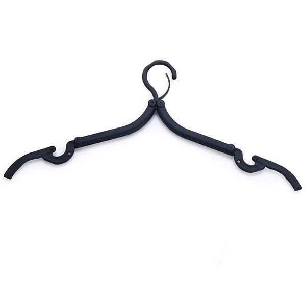 Portable & Foldable Multicolor Plastic Hangers (2pc)