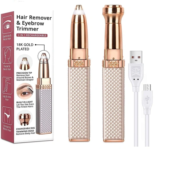 DAILY DAYS Square diamond 2 in 1 eyebrow flawless | Precision Trimmer & Shaper for Perfect Brows