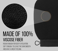 DAILY DAYS Exfoliating Scrub Glove Shower Scrub Gloves Body Facial Tan Massage Mitt (Pack of 1, Black)