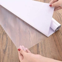 DAILY DAYS Transparent Plastic Roll Vinyl Kitchen Counter Coating, Self Adhesive, Clear Contact Paper Clear Book Cover Film, for Splash Guard for Kitchen, Tile Protector -