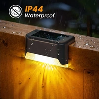 DAILY DAYS Solar Step Lights Outdoor Waterproof Led Solar Fence Lamp for Patio, Stairs,Garden Pathway, Step and Fences(Warm White)