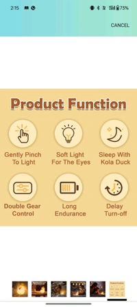 Cute Silicon Duck Night Lamp