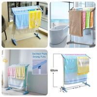 DAILY DAYS Mobile Towel Rack Steel and Plastic Made Multi-Purpose Mobile Towel and Cloth Rack Holder Towel Stand Drying Holder for Kitchen, Bathroom or Pantry Area etc