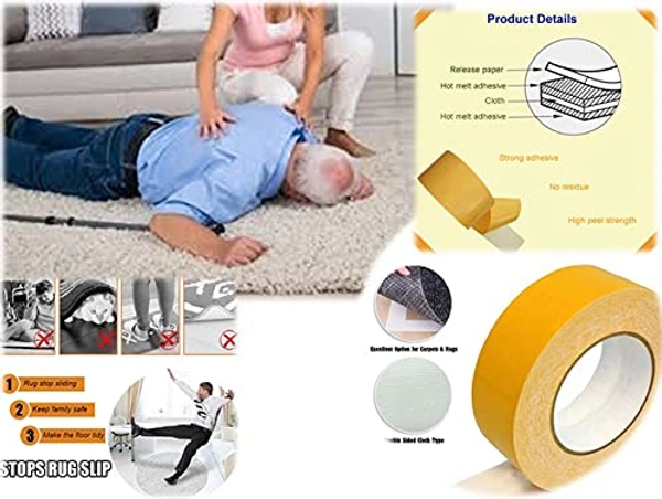 CARPET ADHESIVE YELLOW TAPE(5CMx5M)