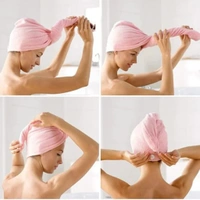 Daily Days & Joy Box Hair Towel WRAP Microfiber Absorbent Towel Hair-Drying Magic Hair WRAP Towel