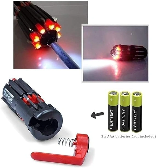 daily days 8 in 1 Multi Portable Screwdriver Tools Set with 6 LED Torch