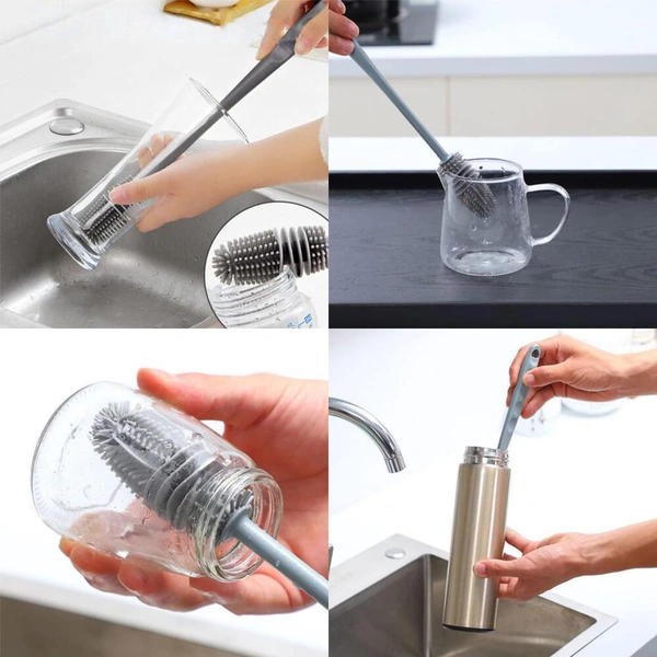 Silicon Oil Bottle Cleaning Brush