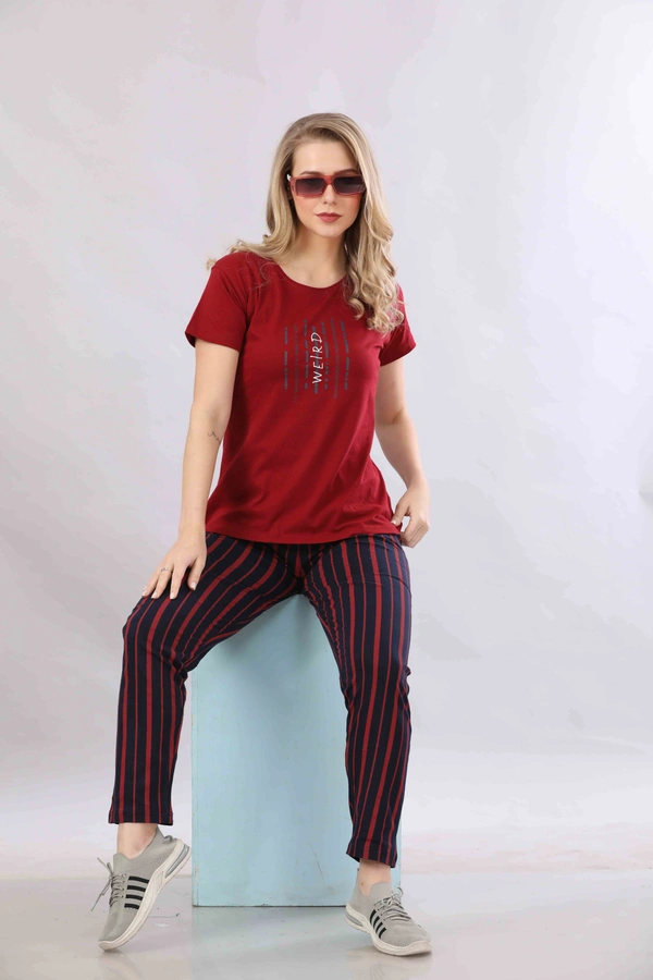 Vee MAX Vee Max Printed Womens  Womens Night Suits - Red, S