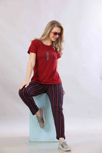 Vee MAX Vee Max Printed Womens  Womens Night Suits - Red, S