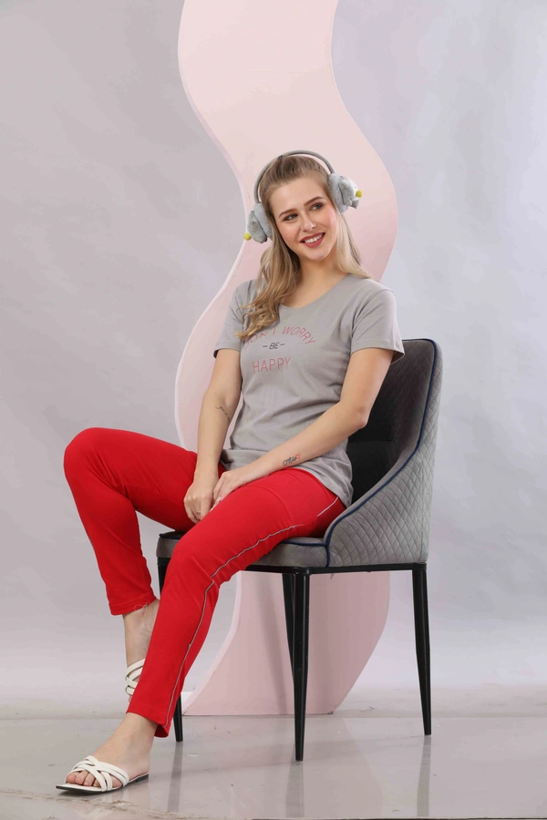 Vee MAX Vee Max Printed Womens  Womens Night Suits - Grey, S