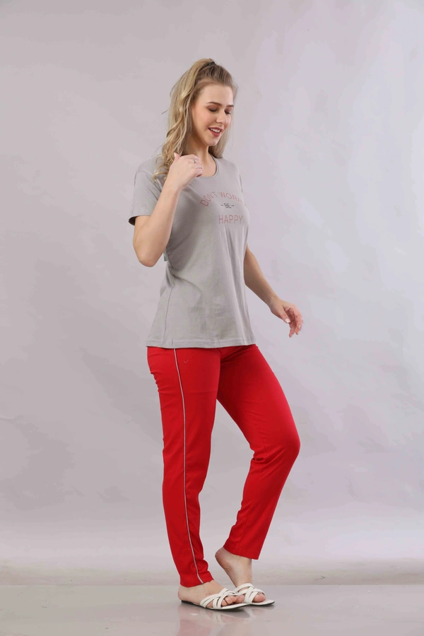 Vee MAX Vee Max Printed Womens  Womens Night Suits - Grey, S