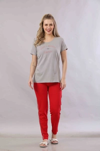 Vee MAX Vee Max Printed Womens  Womens Night Suits - Grey, S