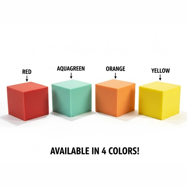 URBAN-X® Soft Foam Cubes, Colorful Flame Retardant Pit Blocks Foam Pit Cubes for Trampoline Arenas, Gymnastics, Playground, 6"x6"x6" (Black, Blue, Pink, Yellow) - Set of 500