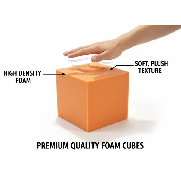 URBAN-X® Soft Foam Cubes, Colorful Flame Retardant Pit Blocks Foam Pit Cubes for Trampoline Arenas, Gymnastics, Playground, 6"x6"x6" (Black, Blue, Pink, Yellow) - Set of 20