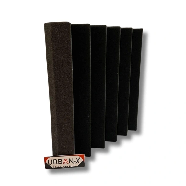 Urban-X URBAN-X Wedge Soundproofing Studio Acoustic Foam 1'x1' - 2 Inches 50D High Density, Soundproof Foam, Noise Reduction Panels, Echo Absorption - Set of 36 Self Adhesive