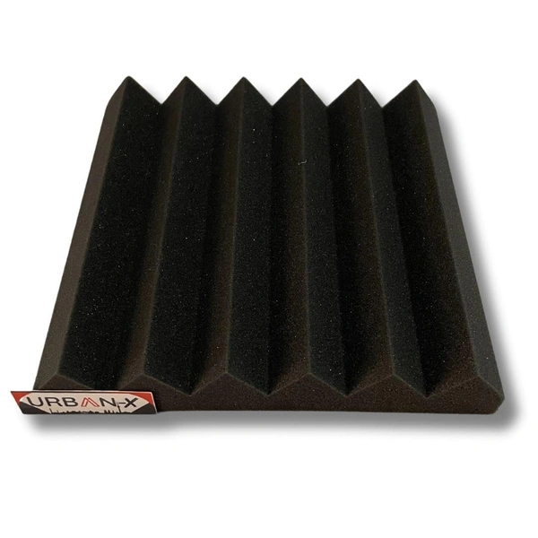 Urban-X URBAN-X Wedge Soundproofing Studio Acoustic Foam 1'x1' - 2 Inches 50D High Density, Soundproof Foam, Noise Reduction Panels, Echo Absorption - Set of 36 Self Adhesive