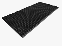 URBAN-X Pyramid Sheet 6x3 ft - 2 inches 50D Soundproofing Studio Acoustic Foams | 50D High Density, Soundproof Foam, Noise Reduction Panels, Echo Absorption - Black 50mm - Set of 2