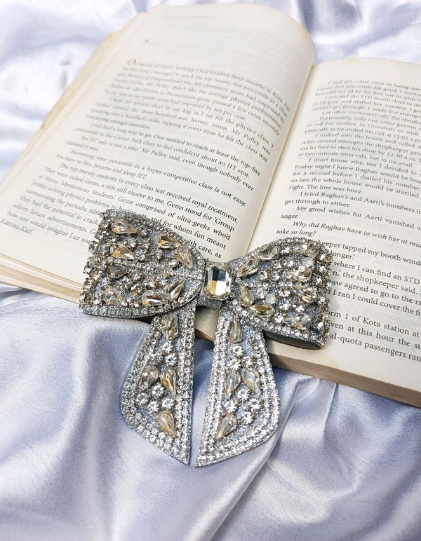 PREMIUM SILVER EMBELLISHED BOWS 