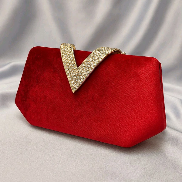 PREMIUM RED VELVET CLUTCH 