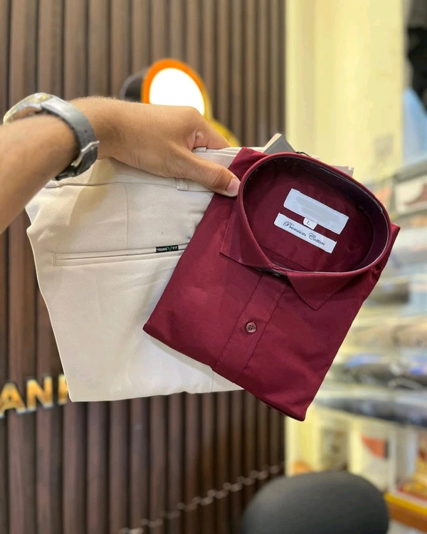 Premium Shirt / Pant Combo For Men's Wear - 32, M-38