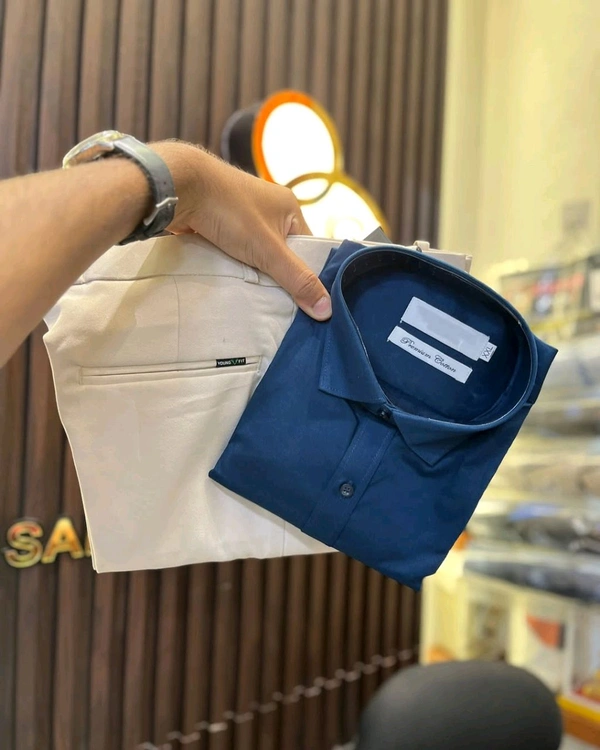 Premium Shirt / Pant Combo For Men's Wear - 32, M-38
