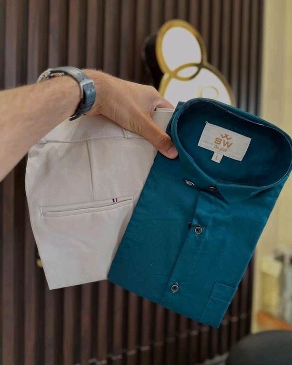 Premium Shirt / Pant Combo For Men's Wear - 34, L-40