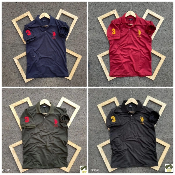 Polo Men's Plain T- Shirt Combo - Pack of 4 | Premium Cotton | Casual Wear - S-36