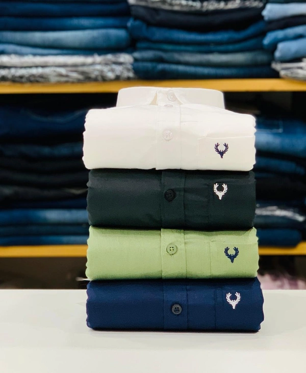 Jais Fashion Allen Men's Plain Shirt Combo - Pack of 4 | Premium Cotton | Casual & Formal Wear - XL-42