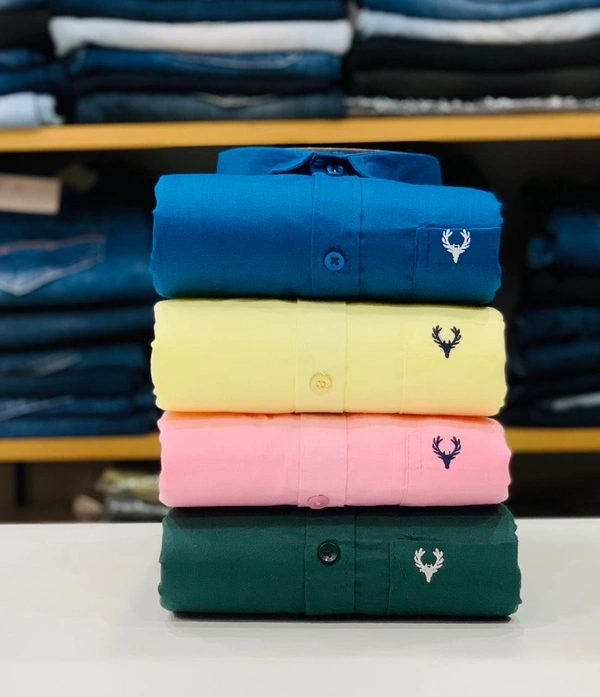 Jais Fashion Allen Men's Plain Shirt Combo - Pack of 4 | Premium Cotton | Casual & Formal Wear - XL-42