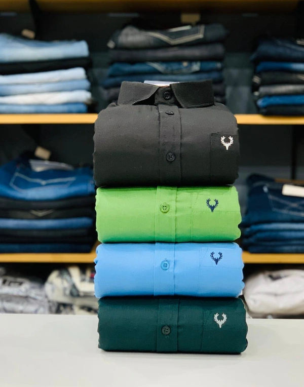 Jais Fashion Allen Men's Plain Shirt Combo - Pack of 4 | Premium Cotton | Casual & Formal Wear - XXl-44