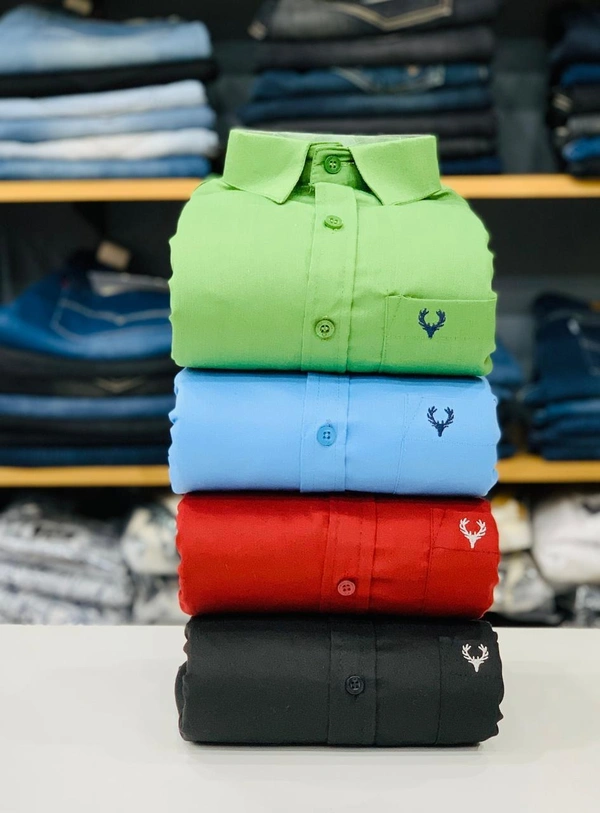 Jais Fashion Allen Men's Plain Shirt Combo - Pack of 4 | Premium Cotton | Casual & Formal Wear - M-38