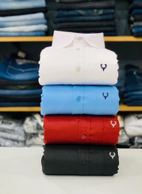 Jais Fashion Allen Men's Plain Shirt Combo - Pack of 4 | Premium Cotton | Casual & Formal Wear - XL-42