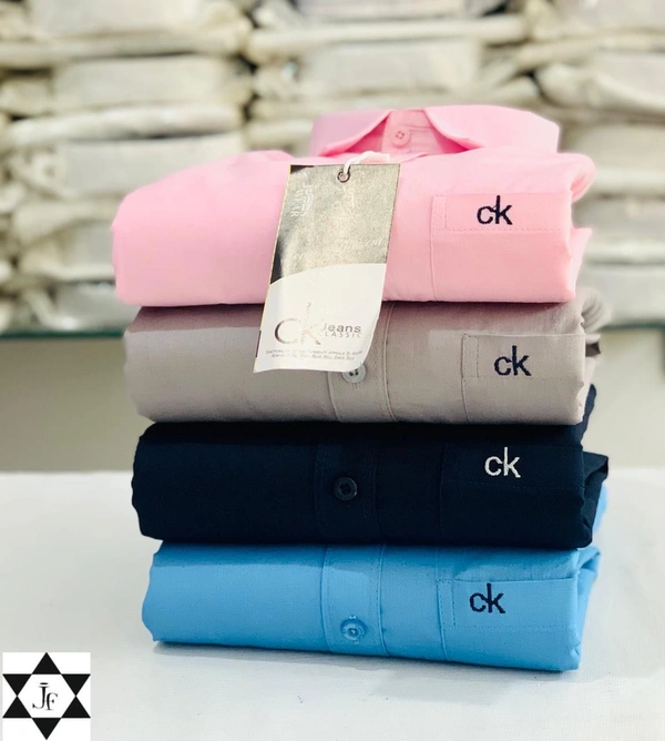 C k Men's Plain Shirt Combo - Pack of 4 | Premium Cotton | Casual & Formal Wear - M-38