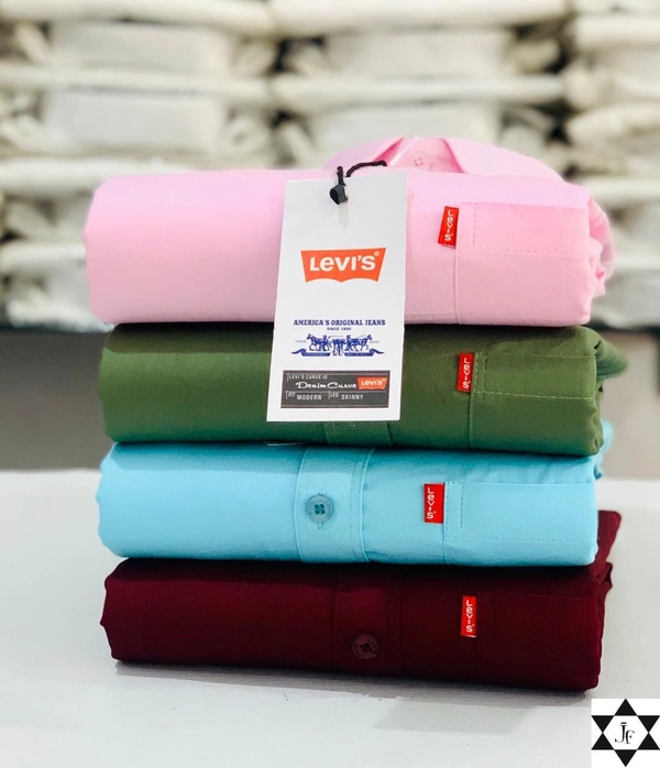 Levies Men's Plain Shirt Combo - Pack of 4 | Premium Cotton | Casual & Formal Wear - XXL- 44