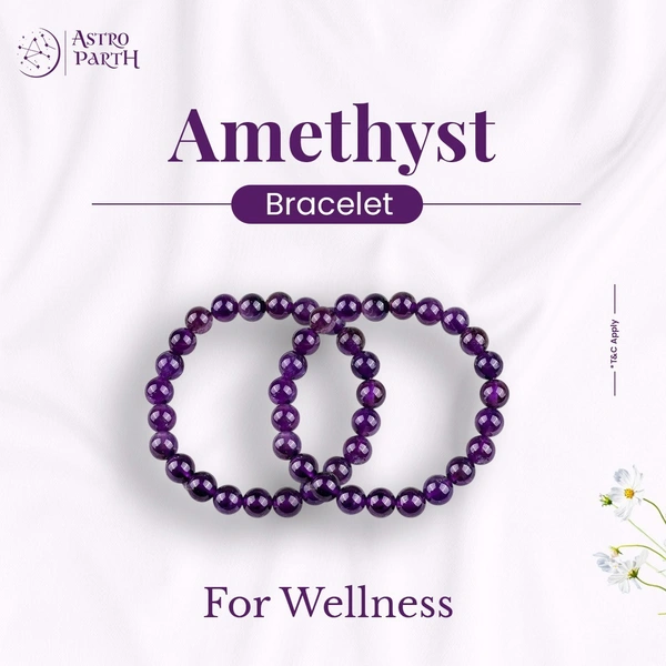 Wellness Amethyst Natural Stone Bracelet