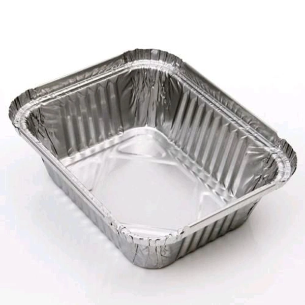 Half Alu. Square Container (Pack Of 100 Pcs.)