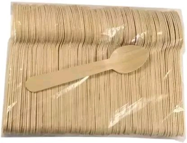 160 mm. Wooden Spoon (Pack Of 100 Pcs)