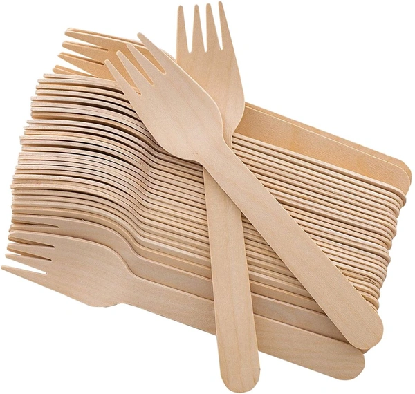 160 mm. Wooden Fork (Pack Of 100 Pcs)