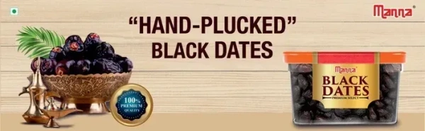 Manna Black Dates - 400g, NA, NA