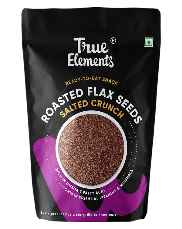 True elements Flax Seeds Roasted - 125g, NA, NA
