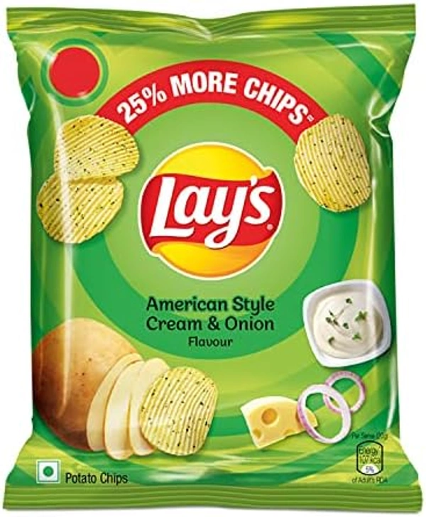 Lay's American style Cream & Onion Flavour - 24g, NA, NA
