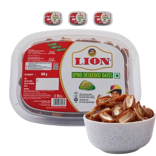 Lion Qyno Deseeded Dates - 500g, NA, NA