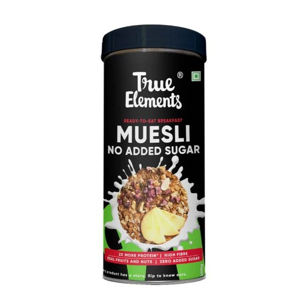 True elements Muesli No Added Sugar - 400g, NA, NA