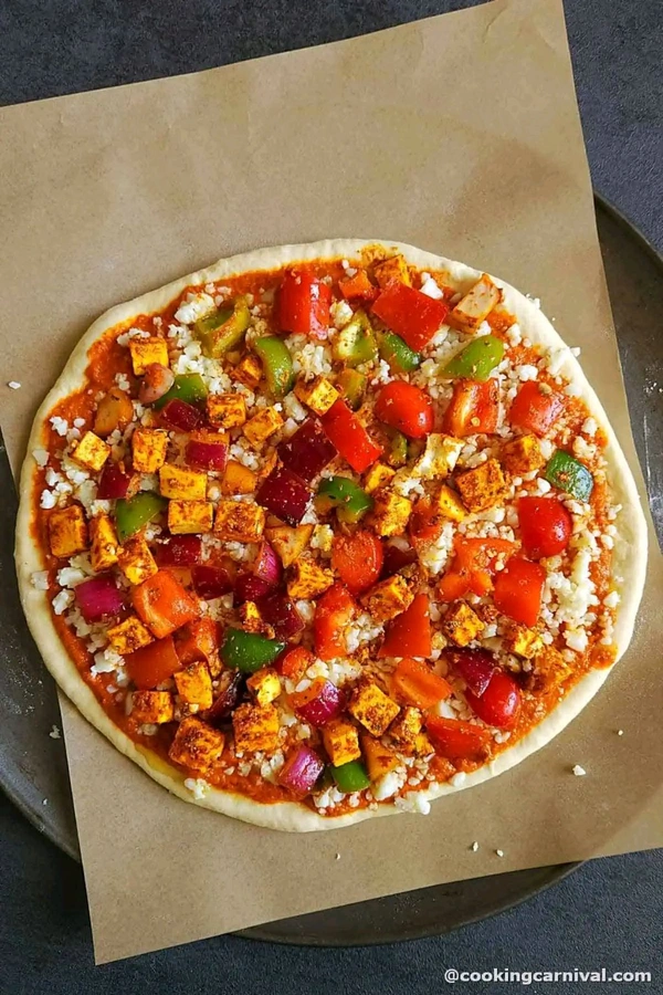 Paneer Cheese Pizza - Normal
