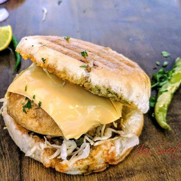 Cheesy Jain Vada Pav - OBRA