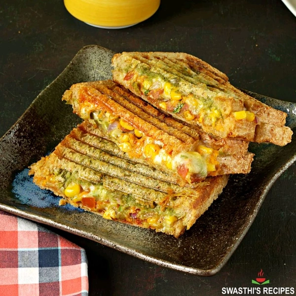 Mix Veg Cheese Corn Sandwich - 4pcs, Obra