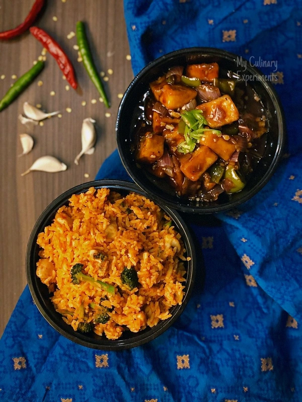 Chili Paneer With Fried Rice - Obra